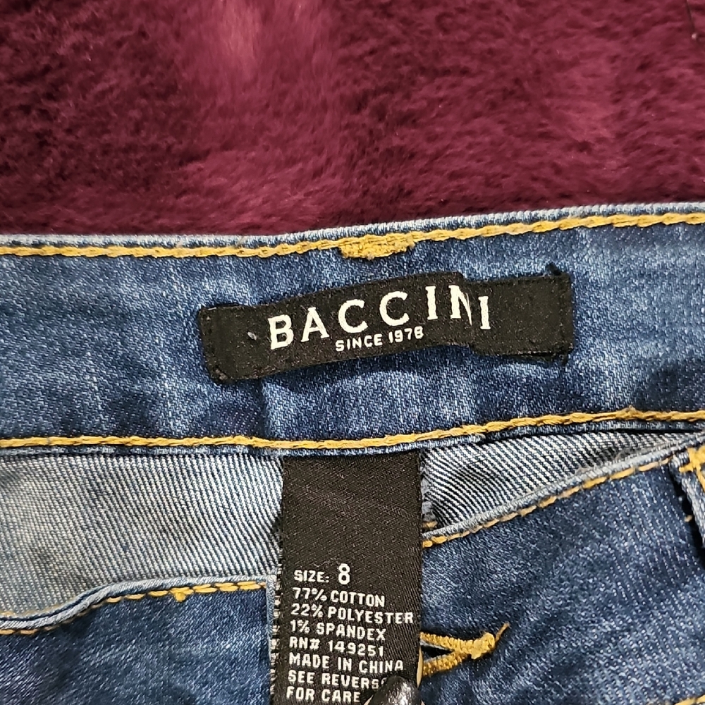 Baccini Blue Jeans with Colorful Embroidery - Picture 5 of 7
